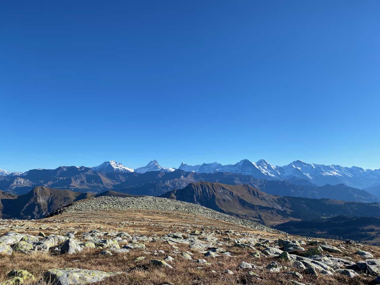 Panoramasicht vom Hohgant, Berner Oberland