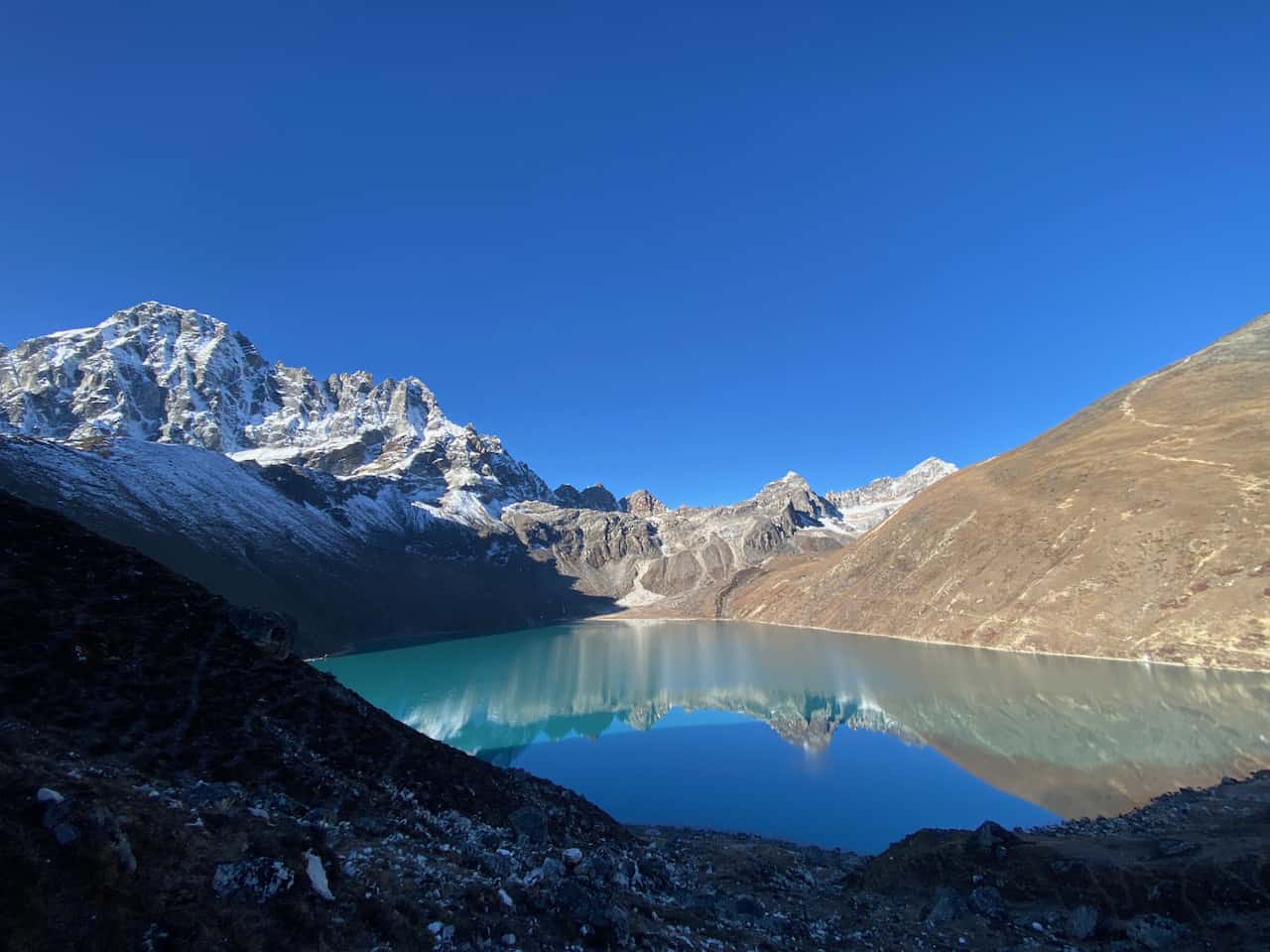 Goyko Lake, Everest, morning light